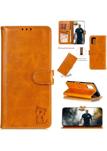 Samsung Galaxy Wallet Için Cüzdan Durumda Tüm Yuvarlak Koruma Manyetik Kabartmalı (Yurt Dışından)