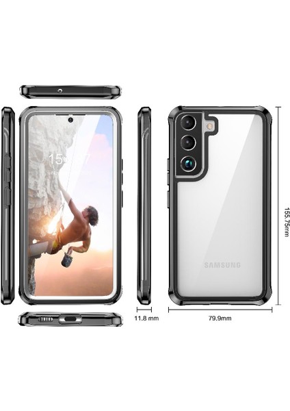 Samsung Galaxy S22 Damla ve Çarpışma Kanıtı Tamamen Şeffaf Pet Için Kılıf (Yurt Dışından) fiyatları