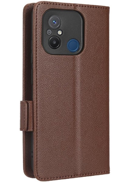 Xiaomi Redmi 12C Kart Yuvaları Tutucu Cüzdan Pu Deri Yan Toka (Yurt Dışından)