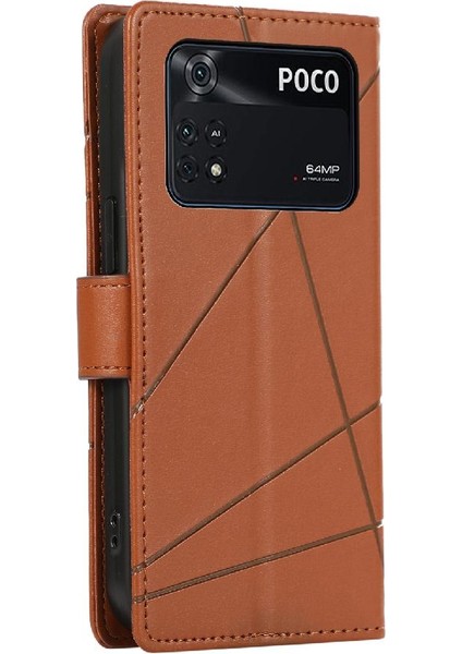 Xiaomi Poco M4 Pro Darbeye Üç Kart Yuvaları Şok Için Flip Case (Yurt Dışından)