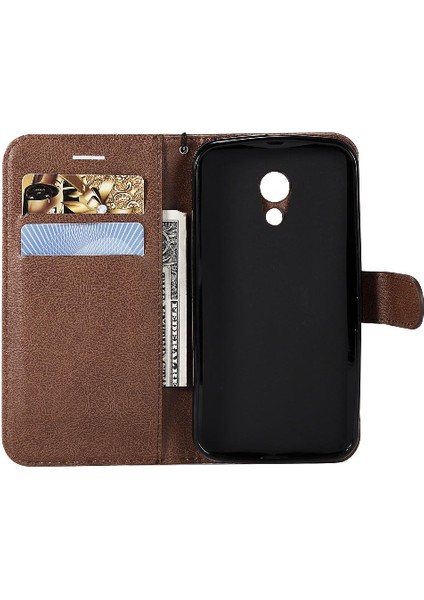 Kart Yuvası Klasik Düz Renk Iş ile Motorola Moto G2 Için Flip Case (Yurt Dışından) indirimleri