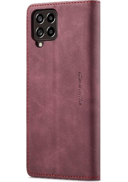 Samsung Galaxy M33 5g Için Flip Case Vintage Pu Deri Cüzdan Flip Folio (Yurt Dışından)