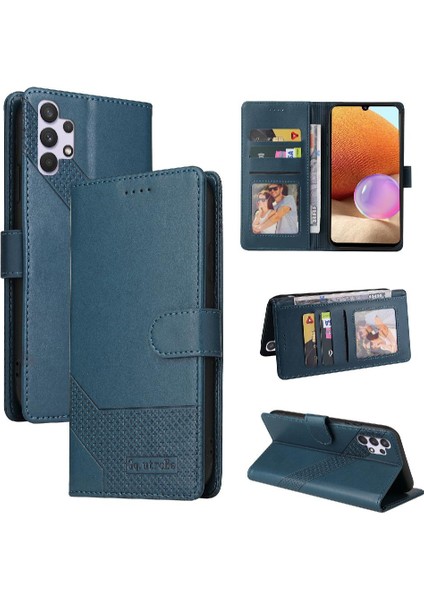 Samsung Galaxy A32 4g 4 Köşe Koruma Üç Kart Yuvaları Için Flip Case (Yurt Dışından)