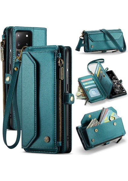 Samsung Galaxy S20 Ultra Rfid Engelleme Kart Tutucu Kılıf Için Crossbody Durumda (Yurt Dışından)