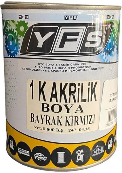 1k Akrilik B.kırmızı 800ML