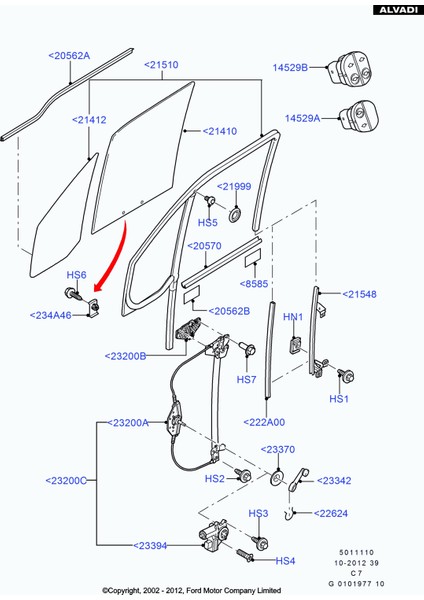 Ford Connect Ön Cam Dış Sıyırıcı Fitili Sağ 2002-2013 5194021 Otosan