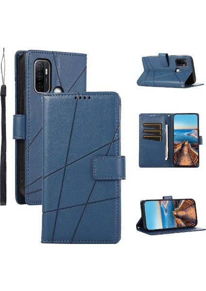 BDT Boutique Oppo A53 2020 Kickstand Darbeye Üç Kart Yuvaları Şok Için Flip Case (Yurt Dışından)