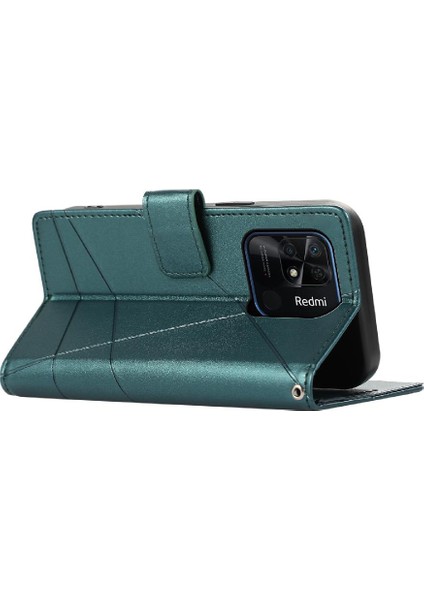 Xiaomi Redmi 10C Şok Emici Kickstand Üç Kart Yuvaları Için Flip Case (Yurt Dışından)