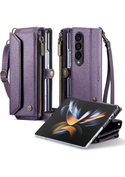 BDT Boutique Samsung Galaxy Z Için Crossbody Durumda Kat 4 5g Cüzdan Kılıf Kadınlar Için Kılıf (Yurt Dışından)