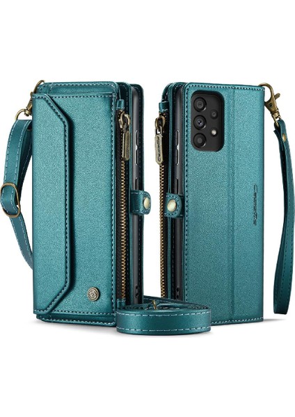 Samsung Galaxy Crossbody 4g/5g Için Crossbody Durumda Rfid Engelleme Fermuar Faturaları Için (Yurt Dışından)