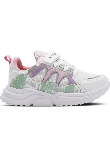 KIKI Kız Çocuk Sneaker Koşu & Yürüyüş Ayakkabısı Beyaz / Yeşil
