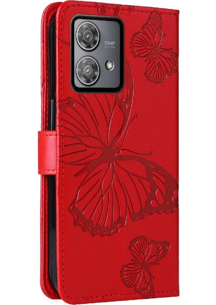 Motorola Moto Kenar 40 Neo 5g Flip Kickstand Manyetik Kapak ile Kılıf (Yurt Dışından) modelleri