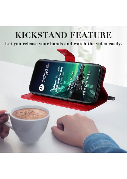 Motorola Moto Kenar 40 Neo 5g Flip Kickstand Manyetik Kapak ile Kılıf (Yurt Dışından) fırsatları