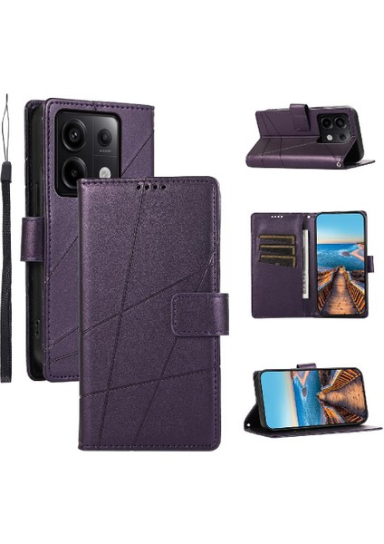 Xiaomi Redmi Not 13 Pro Için Flip Case Üç Kart Yuvaları Kickstand Şok (Yurt Dışından)