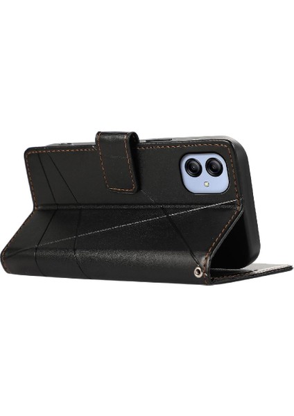 Samsung Galaxy A04E Kickstand Üç Kart Yuvaları Şok Için Flip Case (Yurt Dışından)