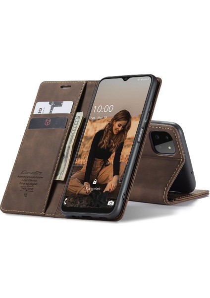 Samsung Galaxy A22 5g Için Flip Case Kart Yuvası Kickstand Manyetik Kapak (Yurt Dışından) fiyatları