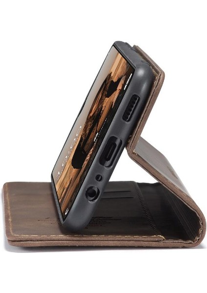 Samsung Galaxy A22 5g Için Flip Case Kart Yuvası Kickstand Manyetik Kapak (Yurt Dışından) indirimleri