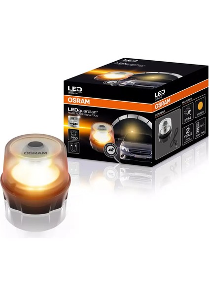 Ledguardian Road Flare Signal TA20 Şarjlı Ikaz Lambası LEDSL104