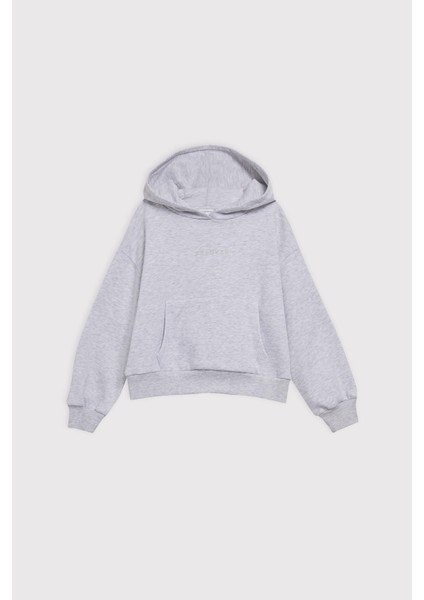 (Kids) Oversize Fit Kanguru Cep Çocuk Sweatshirt indirimleri