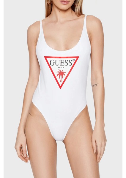 Kadın Ön Üçgen Logo Tek Parça fırsatları