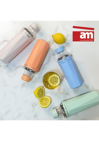 Tadacac Pastel Turuncu Renkli Sten Tumbler 440ML Termos (Yurt Dışından)