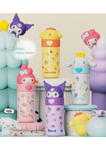 Kuromi Cute Paslanmaz Çelik Termos 350ML (Yurt Dışından)