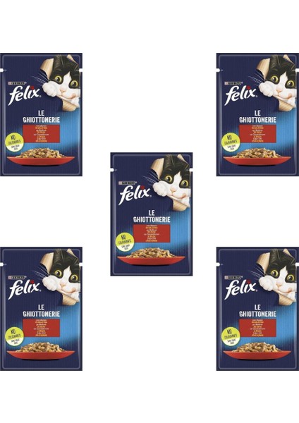 5 Adet Sığır Etli Konserve Kedi Maması 85 gr