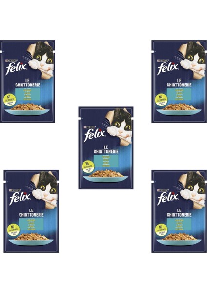 5 Adet Felix Ton Balıklı Konserve Kedi Maması 85 gr