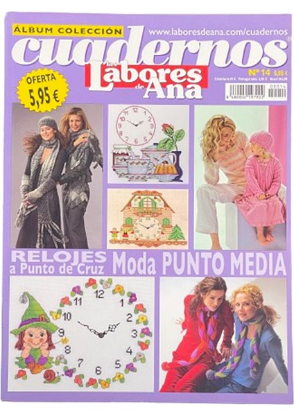 Labores De Ana Cuadernos (Ispanyolca) Nakış Elişi Hobi Dergisi Sayı 14