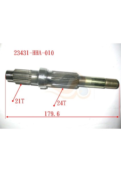 Hd 200 Hd 200 Ie Evo Şanzıman Aks Mili 23431-HHA-010