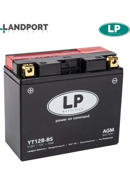 Lp (Landport) YT12B-BS Agm Akü