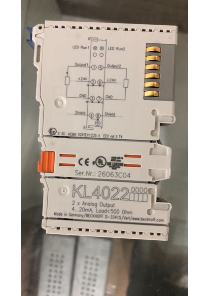 KL4022 2 Kanallı Analog Çıkış Terminali 4 - 20 Ma SIFIR KUTUSUZ ÜRÜNDÜR