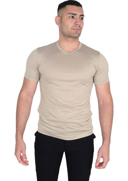 Erkek O Yaka Floş T-Shirt modelleri