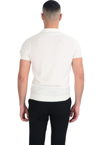 Cengiz Inler Desenli Merserize Polo Yaka Erkek Triko T-Shirt fırsatları