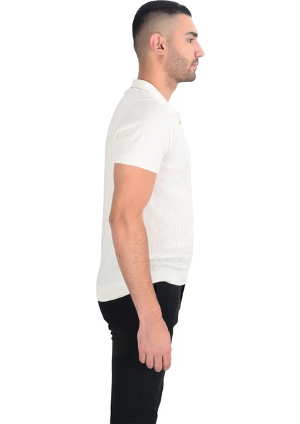 Cengiz Inler Desenli Merserize Polo Yaka Erkek Triko T-Shirt indirimleri
