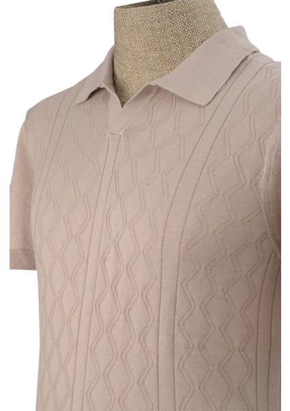 Cengiz Inler Desenli Merserize Polo Yaka Erkek Triko T-Shirt fırsatları