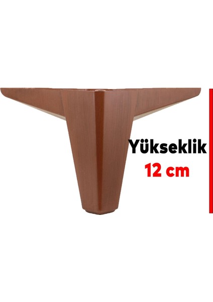 20'li Set Sedir Lüks Mobilya Koltuk Kanepe Tv Ünitesi Destek Ayağı 12 cm Ahşap Desenli Ayakları