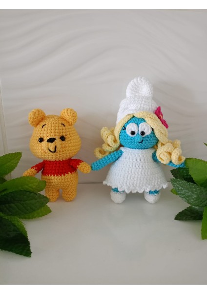 Design By Oykum 2'liörgü Oyuncak (Winniethepooh ve Şirine)