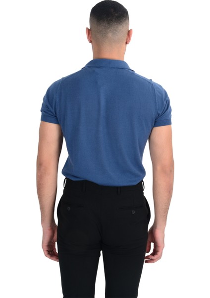Cengiz Inler Yarım Fermuarlı Merserize Erkek Triko T-Shirt fırsatları