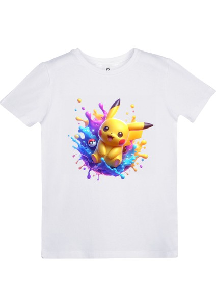Pikachu Baskılı T-Shirt