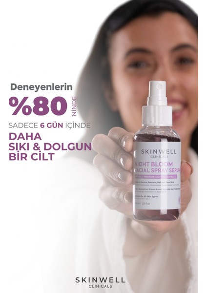 Gece Yoğun Bakım Retinol İçerikli Yüz Bakım Sprey Serum 100 ml