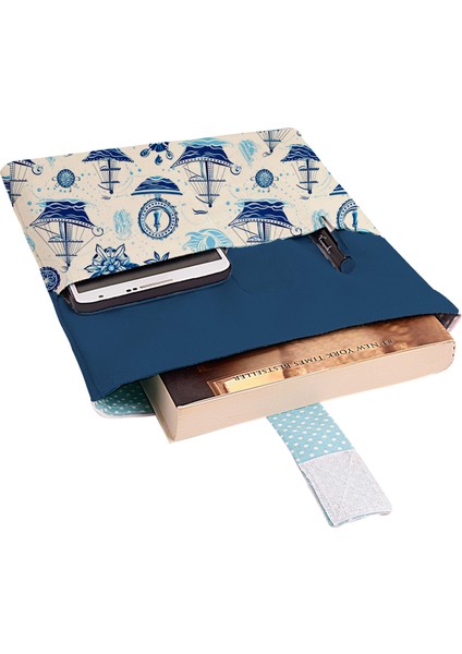 Desenli Yıkanabilir Cepli Kitap Kılıfı 20 x 25 cm Çok Amaçlı Çanta Book Cover fiyatları