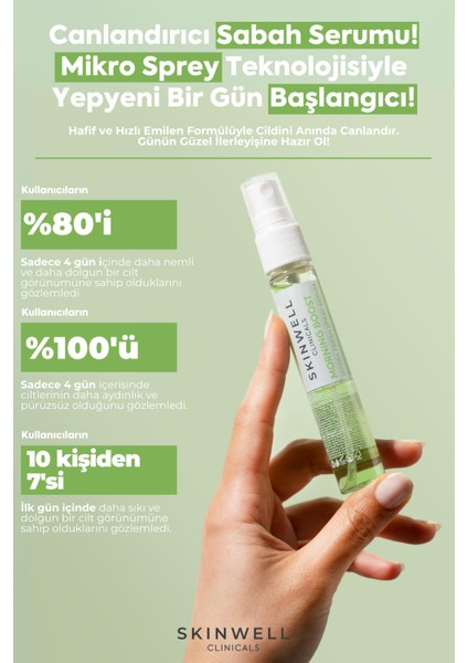 Sabah Yoğun Bakım Hyalüronik Asit İçerikli Yüz Bakım Sprey Serum 25 ml