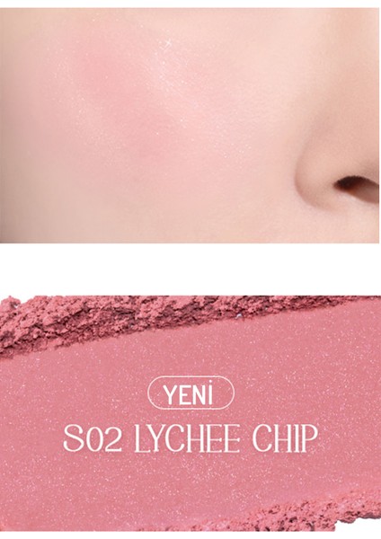 Rom&nd Better Than Cheek S02 Lychee Chıp / Doğal Görünümlü, Uzun Süre Kalıcı Doğal Allık fırsatları