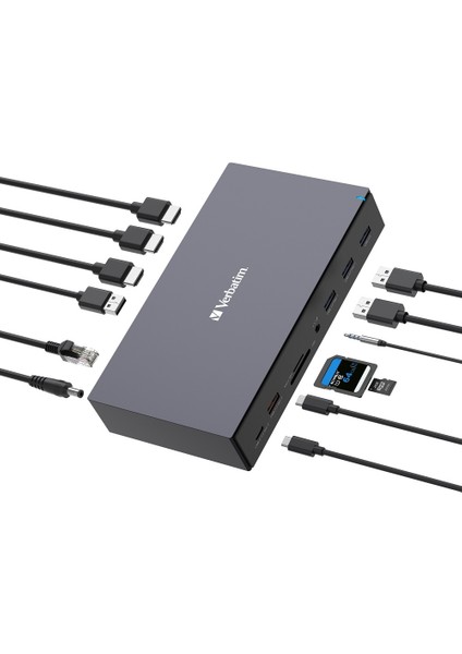 Verbatım 32172 - Usb-C Docking Station 17 Port Cds-17