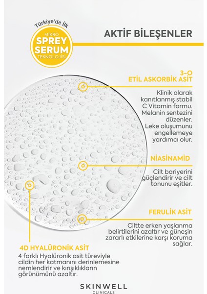 Yüz Bakım Sprey Serum 25 ml