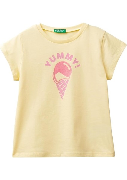 Benetton Kız Bebek T-Shirt 3I1XG10EG