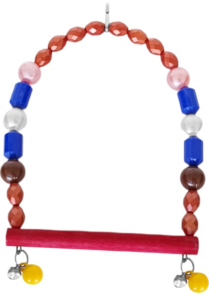 Ahşap Tünekli Papağan ve Muhabbet Kuşu Salıncağı 10-16 cm Mavi fiyatları