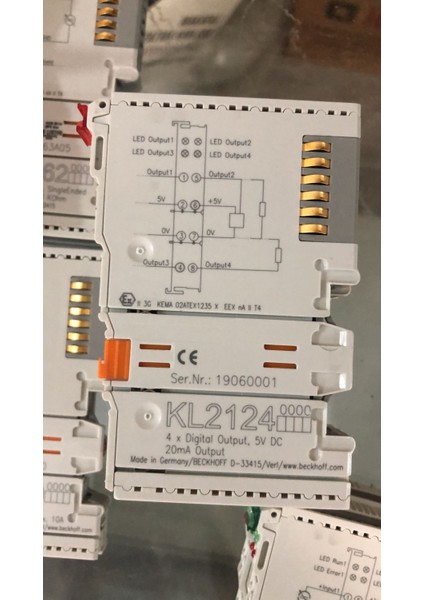 KL2124 4 x Dijital Çıkış 5V Dc 20MA SIFIR KUTUSUZ ÜRÜNDÜR