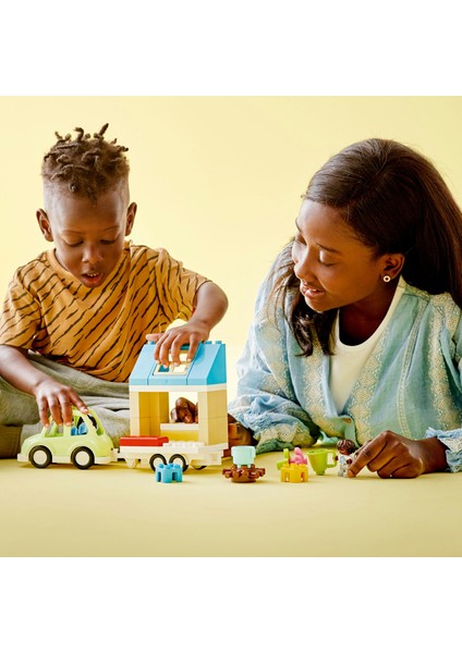 ® Duplo Kasabası Tekerlekli Aile Evi 10986 2 Yaş ve Üzeri Için Yaratıcı Oyuncak Yapım Seti (31 Parça)